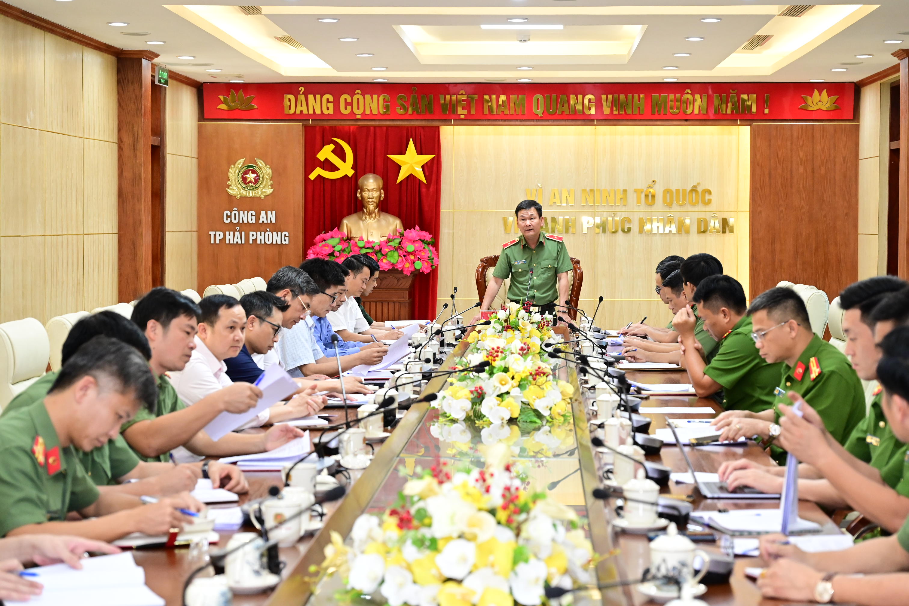 Tổ ANTT - Tiểu ban phục vụ Đại hội Đảng bộ thành phố, nhiệm kỳ 2025-2030: Hoàn thiện các phương án bảo đảm ANTT phục vụ Đại hội Đảng bộ thành phố, nhiệm kỳ 2025 - 2030